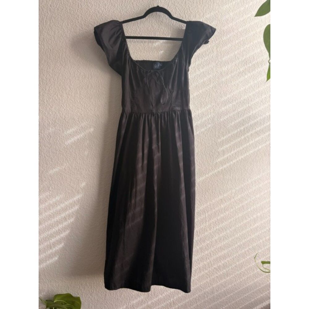 Gap Smocked Black Dress - Size Small Tall
